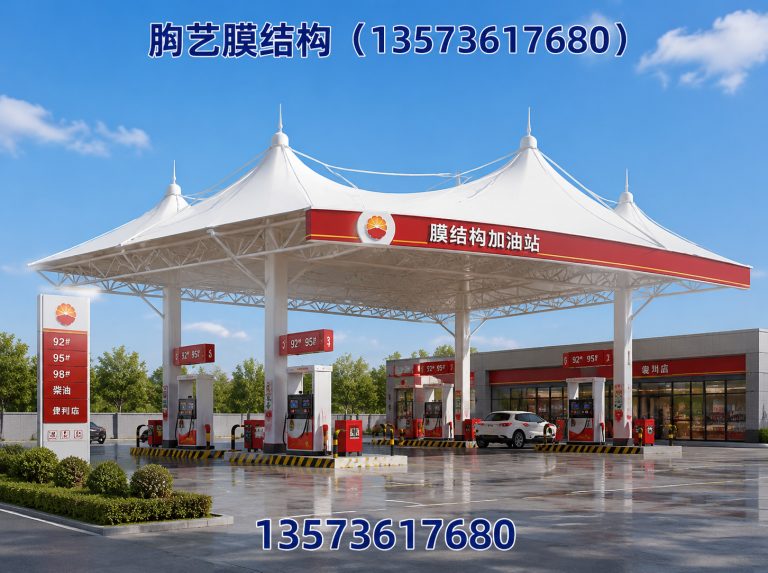 诸城市膜结构加油站展示图